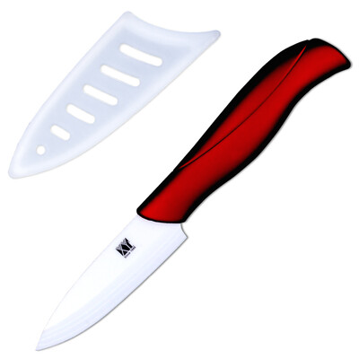 Hot ceramic knife 3 inch paring knife white blade red handle XYJ brand ceramic fruit knife kitchen knives
Hot ceramic knife 3 inch paring knife white blade red handle XYJ brand ceramic fruit knife kitchen knives