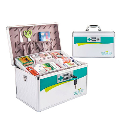 Vilscijon Victorian medicine box household storage box double medical box multifunctional outpatient box small with lock aluminum alloy family medicine box 3320
Vilscijon Victorian medicine box household storage box double medical box multifunctional outpatient box small with lock aluminum alloy family medicine box 3320