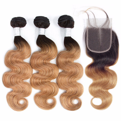HCDIVA Virgin Ombre Hair Bundle with Closure Brazilian Body Wave 2 Tone T1b27 Dark Roots Blonde Ombre 3 Bundle with Closure
HCDIVA Virgin Ombre Hair Bundle with Closure Brazilian Body Wave 2 Tone T1b27 Dark Roots Blonde Ombre 3 Bundle with Closure
