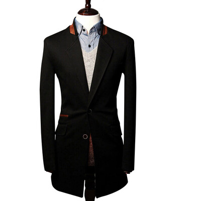Zogaa Spring New Mens Wool Coat Spell Leather Collar Casual Single-breasted Slim
Zogaa Spring New Mens Wool Coat Spell Leather Collar Casual Single-breasted Slim