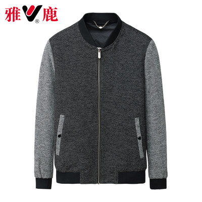Yalu mens casual jacket woolen coat male business collar wool coat 18582012 gray black 180
Yalu mens casual jacket woolen coat male business collar wool coat 18582012 gray black 180