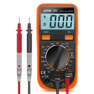 Victory instrument VICTOR pocket-type universal table VC202 digital multimeter portable universal multi-use table backlight display digital display multimeter
Victory instrument VICTOR pocket-type universal table VC202 digital multimeter portable universal multi-use table backlight display digital display multimeter