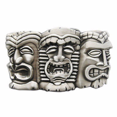 New Vintage Three Tribal Tiki Tikki Masks Hiawaii Belt Buckle Gurtelschnalle Boucle de ceinture
New Vintage Three Tribal Tiki Tikki Masks Hiawaii Belt Buckle Gurtelschnalle Boucle de ceinture
