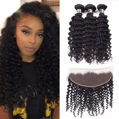 Amazing Star Deep Wave Brazilian Virgin Hair Bundles with Frontal Grade 7A Deep Wave Hair Bundles with Frontal 13x4" Free Part
Amazing Star Deep Wave Brazilian Virgin Hair Bundles with Frontal Grade 7A Deep Wave Hair Bundles with Frontal 13x4" Free Part