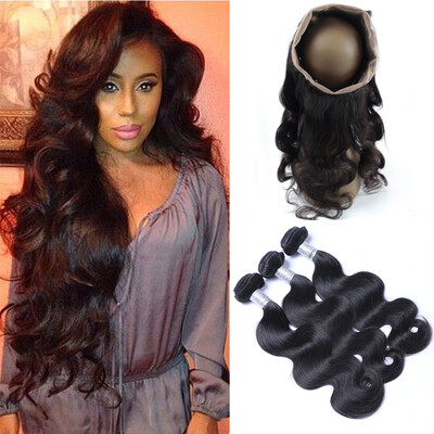 8A 360 Lace Frontal Closures With 3 Bundles Brazilian Body Wave Virgin Human Hair Weave 4Pcs Lot Natural Black Remy Hair Extension
8A 360 Lace Frontal Closures With 3 Bundles Brazilian Body Wave Virgin Human Hair Weave 4Pcs Lot Natural Black Remy Hair Extension