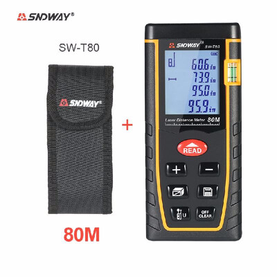 Romacci 100m Mini Handheld LCD Digital Laser Distance Meter Range Finder Distance Area Volume Measurement 30 Groups Data Storage
Romacci 100m Mini Handheld LCD Digital Laser Distance Meter Range Finder Distance Area Volume Measurement 30 Groups Data Storage