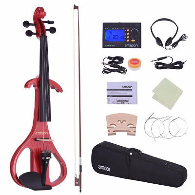 44 Violin Ammoon Full Size 44 Solid Wood Electric Silent Violin Fiddle Style-4 Ebony Fingerboard Pegs Chin Rest Tailpiece A8S7C2
44 Violin Ammoon Full Size 44 Solid Wood Electric Silent Violin Fiddle Style-4 Ebony Fingerboard Pegs Chin Rest Tailpiece A8S7C2