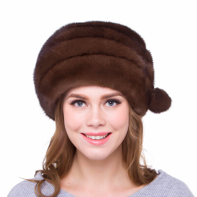 Winter Womens Mink Fur Hat Warm Stripe Personality Design Handmade Genuine Fur 2018 New Discount Street Fashion Ball Decoration
Winter Womens Mink Fur Hat Warm Stripe Personality Design Handmade Genuine Fur 2018 New Discount Street Fashion Ball Decoration