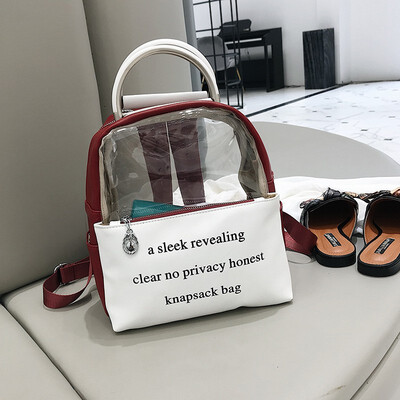 Jelly Transparent Bag Female 2018 New Korean Version Ins Super Fire Wild Bag Shoulder Bag Leisure Student Backpack
Jelly Transparent Bag Female 2018 New Korean Version Ins Super Fire Wild Bag Shoulder Bag Leisure Student Backpack