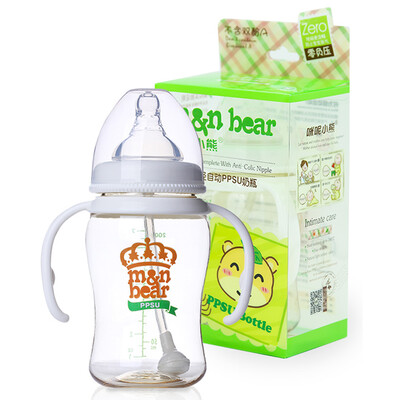 Mittle Bear ( & N BEAR) baby bottle holding the wide mouth automatic straw PPSU explosion-proof real pressure bottle 200ml
Mittle Bear ( & N BEAR) baby bottle holding the wide mouth automatic straw PPSU explosion-proof real pressure bottle 200ml