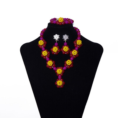 AMYNOVA Fine Hand Made Flower Jewelry African Bridal Wedding Celebration Jewelry Sets For Women Nigerian Wedding Beads Jewelry Set
AMYNOVA Fine Hand Made Flower Jewelry African Bridal Wedding Celebration Jewelry Sets For Women Nigerian Wedding Beads Jewelry Set