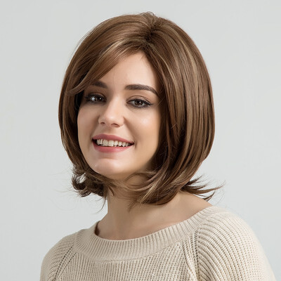 BLONDE UNICORN 12 Inch Short Straight Synthetic Hair Wigs with Bangs Light Brown Temperature Fiber Artificial Wig for Women
BLONDE UNICORN 12 Inch Short Straight Synthetic Hair Wigs with Bangs Light Brown Temperature Fiber Artificial Wig for Women