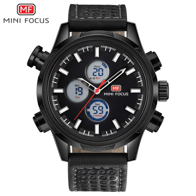 MINI FOCUS Fashion Dual Display Sport Leather Strap Men Quartz Watch MF0066G 
MINI FOCUS Fashion Dual Display Sport Leather Strap Men Quartz Watch MF0066G