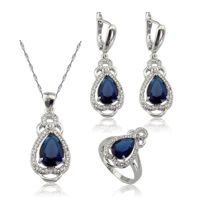 EIOLZJ Fashion Beautiful Dark Blue Cubic zirconia Silver Plated Jewelry Sets for Women Free Jewelry Box
EIOLZJ Fashion Beautiful Dark Blue Cubic zirconia Silver Plated Jewelry Sets for Women Free Jewelry Box