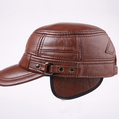 Mens Genuine Leather Flat Male Baseball Cap Adult Hip Hop Hats Male Outdoor Warm Ear Protection Peaked Students Cap B-7191
Mens Genuine Leather Flat Male Baseball Cap Adult Hip Hop Hats Male Outdoor Warm Ear Protection Peaked Students Cap B-7191