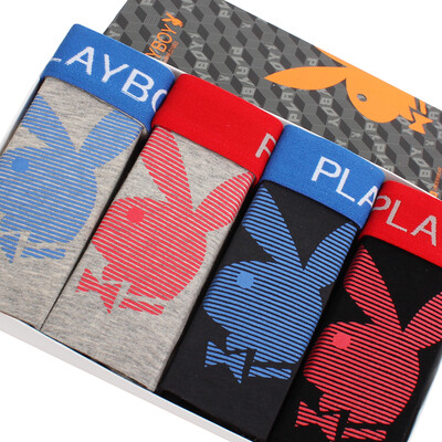 Playboy men &39s underwear male flat pants printed rabbit head elastic cotton in the waist gift box 4 installed color XL code
Playboy men &39s underwear male flat pants printed rabbit head elastic cotton in the waist gift box 4 installed color XL code