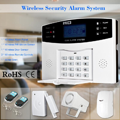 Wireless GSM SMS Home Burglar Security Alarm System Detector Sensor Kit Phone App Remote Control 433MHz 1527
Wireless GSM SMS Home Burglar Security Alarm System Detector Sensor Kit Phone App Remote Control 433MHz 1527
