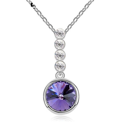 Fashion Jewelry Circle Crystal Necklaces for Women Made with Crystal from Austria Elements White Gold Plated 10356
Fashion Jewelry Circle Crystal Necklaces for Women Made with Crystal from Austria Elements White Gold Plated 10356