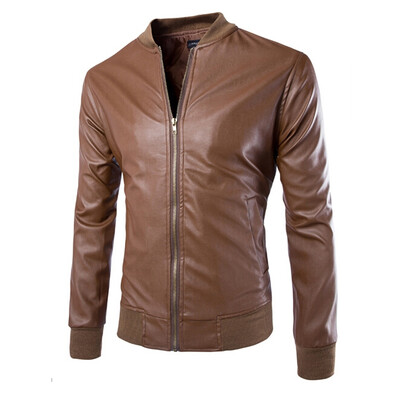 Zogaa Men's Leather Clothing Fashion Pure Color Short Slim Stand Collar Casual Washing
Zogaa Men's Leather Clothing Fashion Pure Color Short Slim Stand Collar Casual Washing