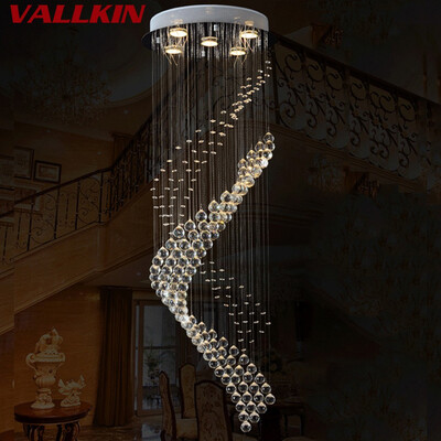 Modern LED Spiral Crystal Chandelier Lighting for Foyer Stair Staircase Bedroom Hotel Hall Ceiling Hanging Suspension Lamp
Modern LED Spiral Crystal Chandelier Lighting for Foyer Stair Staircase Bedroom Hotel Hall Ceiling Hanging Suspension Lamp