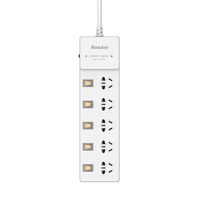 Huntkey SSH504 5 2m new national lightning protection overload control switch socket socket socket board
Huntkey SSH504 5 2m new national lightning protection overload control switch socket socket socket board