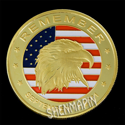911 event commemorative coin eagle head double sided relief challenge coin gold plated silver coin collectibles
911 event commemorative coin eagle head double sided relief challenge coin gold plated silver coin collectibles