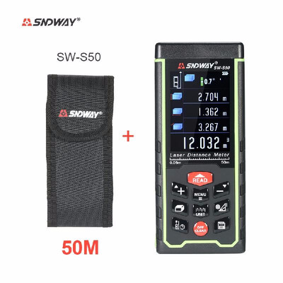 Romacci 120m Mini Handheld LCD Digital Laser Distance Meter USB Range Finder Distance Area Volume Measurement 100 Groups Data Stor
Romacci 120m Mini Handheld LCD Digital Laser Distance Meter USB Range Finder Distance Area Volume Measurement 100 Groups Data Stor