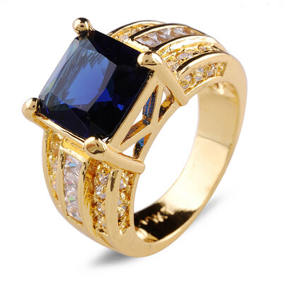 Aiyaya 12kt Yellow Gold Plated Cushion-cut Blue Sapphire High Quality Crystal Band Rings For Womens
Aiyaya 12kt Yellow Gold Plated Cushion-cut Blue Sapphire High Quality Crystal Band Rings For Womens