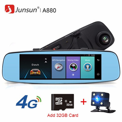 Junsun A880 4G ADAS Car DVR Camera Video recorder mirror 786" Android 51 with two cameras dash cam Registrar black box 16GB
Junsun A880 4G ADAS Car DVR Camera Video recorder mirror 786" Android 51 with two cameras dash cam Registrar black box 16GB