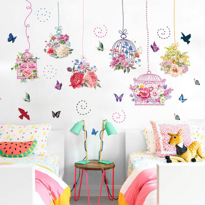 Birdcage Vine Flower Bird Wall Stickers Living Room Decoration House Decor Wall Declas
Birdcage Vine Flower Bird Wall Stickers Living Room Decoration House Decor Wall Declas