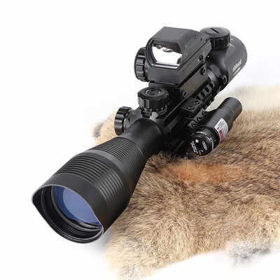 Ohhunt 4-12X50 Illuminated Rangefinder Reticle Rifle Scope Holographic 4 Reticle Sight 11mm&20mm Red Laser Combo Riflescope
Ohhunt 4-12X50 Illuminated Rangefinder Reticle Rifle Scope Holographic 4 Reticle Sight 11mm&20mm Red Laser Combo Riflescope