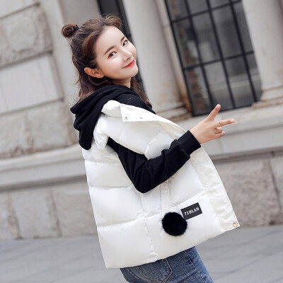Langyue womens 2018 winter new cotton clothes Korean version of cotton womens student cotton vest short paragraph sleeveless cotton vest vest LWMJ188310 white
Langyue womens 2018 winter new cotton clothes Korean version of cotton womens student cotton vest short paragraph sleeveless cotton vest vest LWMJ188310 white