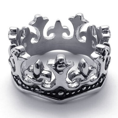 Hpolw Maya Vintage Queen Crown Stainless Steel hiphop punk ring,Wedding / Engagement Rings , Silver and Black,Width: 12mm (0
Hpolw Maya Vintage Queen Crown Stainless Steel hiphop punk ring,Wedding / Engagement Rings , Silver and Black,Width: 12mm (0