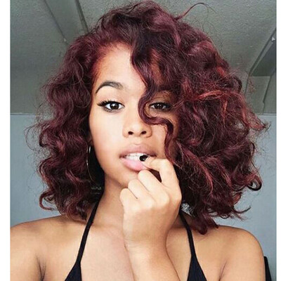 QianBaiHui Fashion Short Wavy Bob Wigs Wine Red Heat Resistant Synthetic Hair Wigs Natural Looking Fashion Wigs with Free Wig Cap
QianBaiHui Fashion Short Wavy Bob Wigs Wine Red Heat Resistant Synthetic Hair Wigs Natural Looking Fashion Wigs with Free Wig Cap