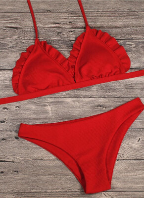 2018 Women Bikini Set Push Up Swimwear Swimsuit Ruffle Low Waisted Padded Two Piece Bathing Suit Beach Wear
2018 Women Bikini Set Push Up Swimwear Swimsuit Ruffle Low Waisted Padded Two Piece Bathing Suit Beach Wear