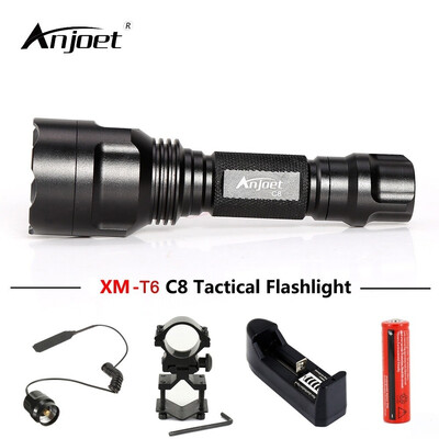 Anjoet Flashlight Hunting Torch Flash Light Green Spotlight Q5 LED ONOFF Mode With Gun Clip Remote Pressure Switch 18650 Charge
Anjoet Flashlight Hunting Torch Flash Light Green Spotlight Q5 LED ONOFF Mode With Gun Clip Remote Pressure Switch 18650 Charge