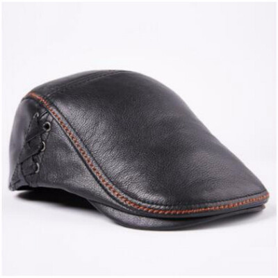 Mens Cowhide Cap Adult Genuine Leather Warm Hat Young Hat Middle-aged Leather Cap Single Hat Male Visors Cap B-7874
Mens Cowhide Cap Adult Genuine Leather Warm Hat Young Hat Middle-aged Leather Cap Single Hat Male Visors Cap B-7874