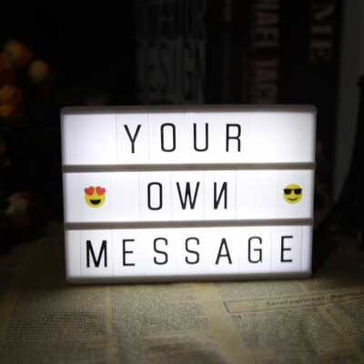 DIY LED Combination Light Box with Letter Cards Rectangular design decoration bed lamp for lighting Perfect combination of art an
DIY LED Combination Light Box with Letter Cards Rectangular design decoration bed lamp for lighting Perfect combination of art an