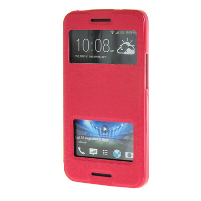 MOONCASE Side Flip Hard board Slim Leather Bracket Window Case Cover for HTC One M7 Hot pink
MOONCASE Side Flip Hard board Slim Leather Bracket Window Case Cover for HTC One M7 Hot pink