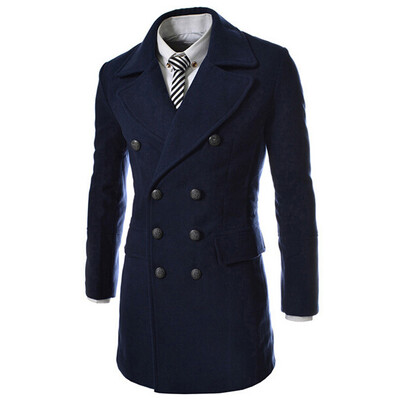Zogaa New Mens Wool Coat Autumn And Winter Double-breasted Long Leather Collar Splice
Zogaa New Mens Wool Coat Autumn And Winter Double-breasted Long Leather Collar Splice