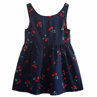 Girls Summer Dresses Kids Cotton O-neck Short Sleeeve Cherry Print Bow Decor Backless A-line Princess Cute Dresses Child Clothes
Girls Summer Dresses Kids Cotton O-neck Short Sleeeve Cherry Print Bow Decor Backless A-line Princess Cute Dresses Child Clothes