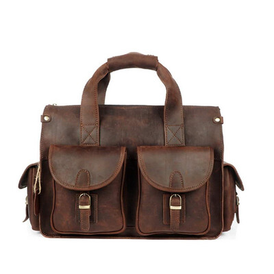 Retro Crazy Horse Leather Mens Leather Laptop Bag Mens Tote First Layer Leather Shoulder Bag Messenger Bag
Retro Crazy Horse Leather Mens Leather Laptop Bag Mens Tote First Layer Leather Shoulder Bag Messenger Bag