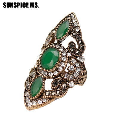 Exquisite Full Crystal Round Resin Vintage Rings Turkish Women Ethnic Wedding Ring India Jewelry Hollow Flower Party Accessories
Exquisite Full Crystal Round Resin Vintage Rings Turkish Women Ethnic Wedding Ring India Jewelry Hollow Flower Party Accessories