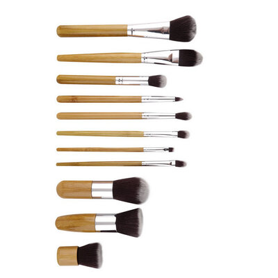 11Pcs Makeup Eyeshadow Foundation Concealer Brushes Sets+ Sponge Blender Puff Wood & Silver
11Pcs Makeup Eyeshadow Foundation Concealer Brushes Sets+ Sponge Blender Puff Wood & Silver