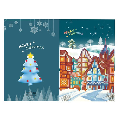 Merry Christmas Cards DIY Diamond Painting Handmade Cards Round Drill Greeting Cards Rhinestones Embroidery Arts Crafts Gifts
Merry Christmas Cards DIY Diamond Painting Handmade Cards Round Drill Greeting Cards Rhinestones Embroidery Arts Crafts Gifts