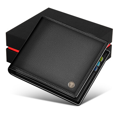 Hengyuanxiang wallet mens leather long classic wallet gift box card holder wallet long black HJQ18AA00103
Hengyuanxiang wallet mens leather long classic wallet gift box card holder wallet long black HJQ18AA00103