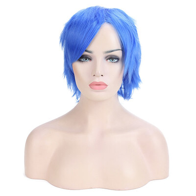 Halloween Unisex Anime Fashion Short Wig Cosplay Party Straight Hair Cosplay Full Wigs dark blue
Halloween Unisex Anime Fashion Short Wig Cosplay Party Straight Hair Cosplay Full Wigs dark blue