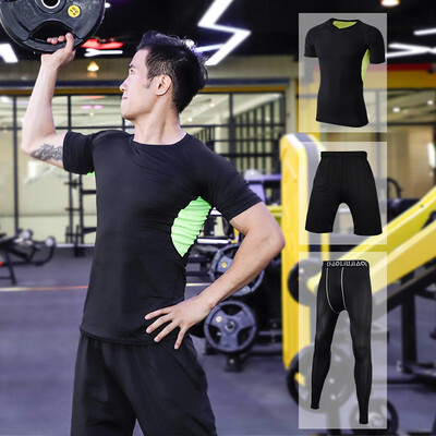 Fan Dimu Sports Set Mens Fitness Wear Tights Dry Breathable Moisture wicking Running Basketball Set Fitness Clothing Men FNZ9001-Mesh Green - Short Sleeve Three-piece
Fan Dimu Sports Set Mens Fitness Wear Tights Dry Breathable Moisture wicking Running Basketball Set Fitness Clothing Men FNZ9001-Mesh Green - Short Sleeve Three-piece