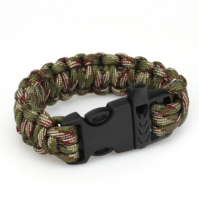 550 Paracord Outdoors Survival Rope Escape Emergency Bracelet Wristband Bracelet CAMOUFLAGE
550 Paracord Outdoors Survival Rope Escape Emergency Bracelet Wristband Bracelet CAMOUFLAGE