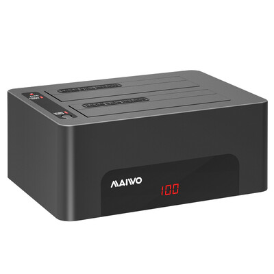 Maiwo KAIWO K3082A hard drive base digital display clone progress 25 35 inch serial mechanical solid dual-disk hard drive duplicator hard drive box
Maiwo KAIWO K3082A hard drive base digital display clone progress 25 35 inch serial mechanical solid dual-disk hard drive duplicator hard drive box